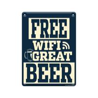 Paperdreams Tekstbord metaal - free wifi