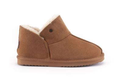 Warmbat Willow Suede Kinder Pantoffel Cognac 30