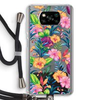 Tropisch 2: Xiaomi Poco X3 NFC Transparant Hoesje met koord