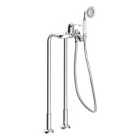 Tres Clasic vrijstaande bad mengkraan 73 cm vintage chroom