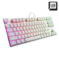 Sharkoon PureWriter TKL RGB Blue toetsenbord Gamen USB QWERTY Amerikaans Engels Wit - thumbnail