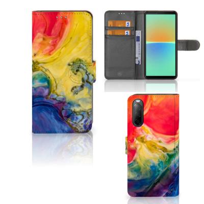 Hoesje Sony Xperia 10 IV Watercolor Dark Hoesje Sony Xperia 10 IV Watercolor Dark