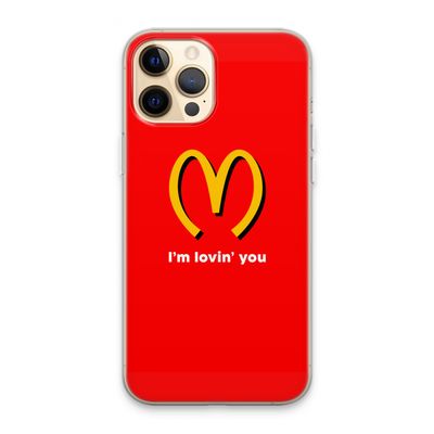 I'm lovin' you: iPhone 13 Pro Max Transparant Hoesje