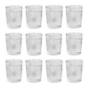 Krumble Waterglas vintage - 260 ml - Set van 12