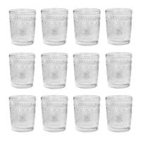 Krumble Waterglas vintage - 260 ml - Set van 12 - thumbnail