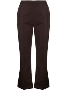 ASPESI pantalon évasé à coupe courte - Marron