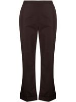 ASPESI pantalon évasé à coupe courte - Marron