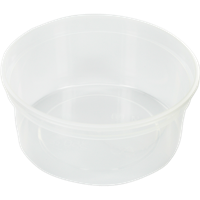 Bak | PP | 350ml | Ø115mm | transparant | 500 stuks