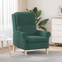 Fauteuil Donkergroen 76 x 94 x 102 cm Fluweel