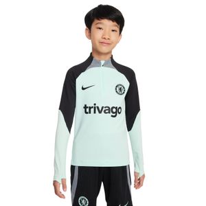 Nike Chelsea Strike Trainingstrui 1/4-Zip 2023-2024 Kids Mintgroen Zwart Grijs