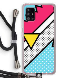 Pop Art #3: Samsung Galaxy A51 5G Transparant Hoesje met koord