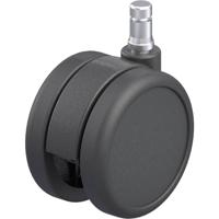 Blickle LKDB-PUA 75G-ES Kunststof dubbel zwenkwiel Wieldiameter: 75 mm Draagvermogen (max.): 75 kg 1 stuk(s)