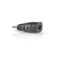 Nedis CVBW34907AT tussenstuk voor kabels HDMI micro Male HDMI Female Antraciet