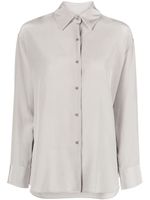 Nili Lotan silk long-sleeve shirt - Gris - thumbnail