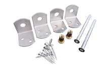 Waelbers Uni-beslag set + schroeven RVS - 25 Stuk(s) - 408306.83