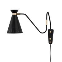 Warm Nordic Cone wandlamp zwart