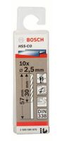 Bosch Accessoires Metaalboren HSS-Co, Standard 2,5 x 30 x 57 mm 10st - 2608585875 - thumbnail