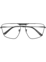 Balenciaga Eyewear lunettes de vue à monture pilote polie - Noir