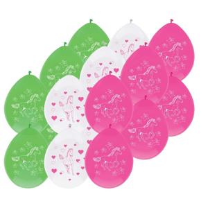 Ballonnen paarden thema - 6x - 30 cm - paard/pony versiering - kinderfeestje/kinderpartijtje