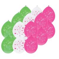 Ballonnen paarden thema - 6x - 30 cm - paard/pony versiering - kinderfeestje/kinderpartijtje