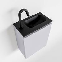 Toiletmeubel Mondiaz Ture | 40 cm | Meubelkleur Cale | Eden wastafel Urban Rechts | 1 kraangat