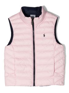 POLO RALPH LAUREN KIDS veste Terra réversible à logo brodé - Rose