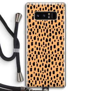 Panter: Samsung Galaxy Note 8 Transparant Hoesje met koord