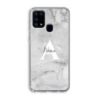 Ivory Marble: Samsung Galaxy M31 Transparant Hoesje