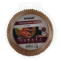 Scanpart bakpapier airfryer 16 cm 100 stuks Scanpart bakpapier airfryer 16 cm 100 stuks