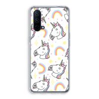 Rainbow Unicorn: OnePlus Nord CE 5G Transparant Hoesje Rainbow Unicorn: OnePlus Nord CE 5G Transparant Hoesje