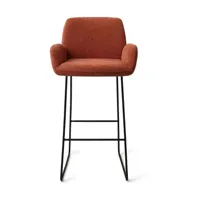 Jesper Home Misaki barkruk H75 Cosy Copper slide black