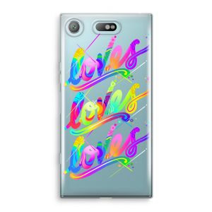 Loves: Sony Xperia XZ1 Compact Transparant Hoesje