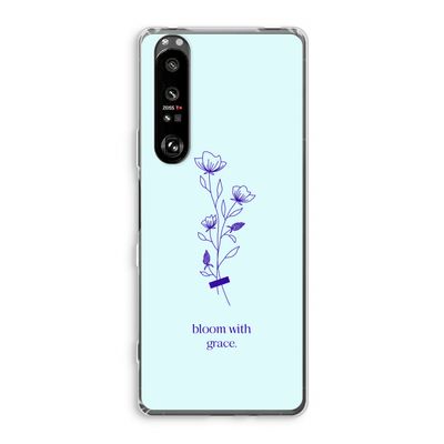 Bloom with grace: Sony Xperia 1 III Transparant Hoesje
