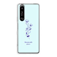 Bloom with grace: Sony Xperia 1 III Transparant Hoesje
