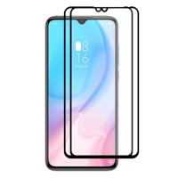 2 stuks ENKAY Hat-Prins volledige lijm 0.26 mm 9H 2.5 D gehard glas volledige dekking film voor Xiaomi mi CC9