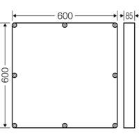 Hensel 2000022 Tussenframe Grijs 1 stuk(s) - thumbnail