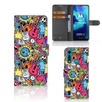 Motorola G8 Power Lite | Wallet Case | met Pasjes | Punk Rock