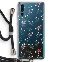 Small white flowers: Huawei P20 Pro Transparant Hoesje met koord