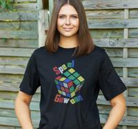 Speel gewoon rubiks t-shirt