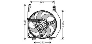KADER + VENTILATOR FIESTA 1830748