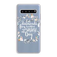 Diamonds: Samsung Galaxy S10 5G Transparant Hoesje