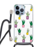 Sanseveria: iPhone 13 Pro Transparant Hoesje met koord
