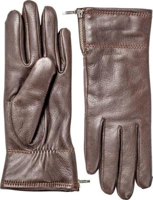 Hestra Charlene Handschoen Dames Dark Brown 7
