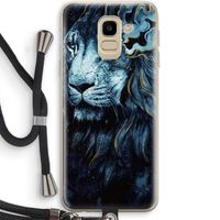 Darkness Lion: Samsung Galaxy J6 (2018) Transparant Hoesje met koord