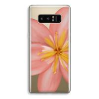 Pink Ellila Flower: Samsung Galaxy Note 8 Transparant Hoesje
