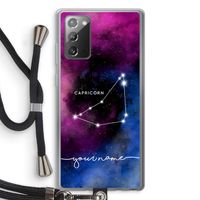 Sterrenbeeld - Donker: Samsung Galaxy Note 20 / Note 20 5G Transparant Hoesje met koord