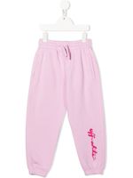 Off-White Kids pantalon de jogging Script à logo imprimé - Rose