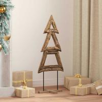 VidaXL Kerstboom met standaard bruin 90 cm massief teakhout