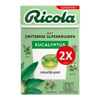 Ricola - Eucalyptus Suikervrij Duopack - 10x 2x 50g