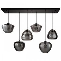 Hanglamp Savoy smoke 6 lichts